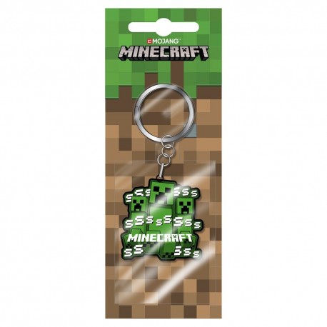 Jinx Minecraft Creeper Rush Rubber Keychain